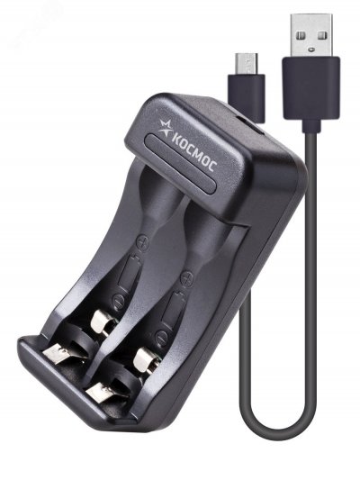 Зарядное устройство KOC901USB 1-2 AA/AAA питание от USB шнур. автомат., КОСМОС (KOC901USB)
