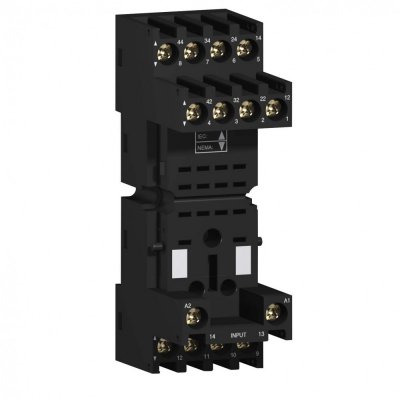 Zelio RXM колодка 2/4пк комбинированные контакты прижим снизу