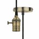 DLC-V-S24K/E27 TS/1M/BL BRONZE Патрон декоративный, серия «Vintage», с проводом (1м) и креплением. В