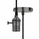DLC-V-S24K/E27 TS/1M/BL PEARL BLACK Патрон декоративный, серия «Vintage», с проводом (1м) и креплени