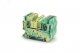 Клемма заземления VPR-2.5-PE-YG, зажим push-in, 2 точки подключения, 2.5 кв.мм