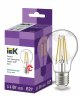 Лампа светодиодная LED 11вт Е27 белый FILAMENT (LLF-A60-11-230-40-E27-CL)