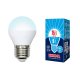 Лампа светодиодная LED-G45-9W/NW/E27/FR/NR Форма шар, матовая. Серия Norma. Белый свет (4000K). Карт