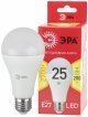 LED лампа A65-25W-827-E27 R ЭРА (диод, груша, 25Вт, тепл, E27) (10/100/1200)