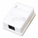 Розетка компьютерная 1 порт RJ-45 (8P8C) cat 5e внешняя