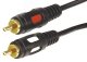 Шнур 2 RCA - 2 RCA. длина 1.5 метра. черный (GOLD) REXANT