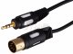 Шнур DIN 5 Pin - Stereo 3,5 мм, длина 1,5 метра (GOLD)