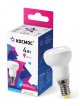 Светодиодная лампа LED 4Вт R39 220В Е14 3000К теплый 300 лм, КОСМОС (Lksm_LED4wR39E1430)