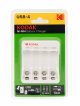 Зарядное устройство для аккумуляторов C8002B USB [K4AA/AAA] (6/24/1200)